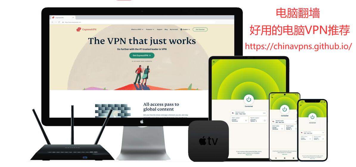 ExpressVPN Banner：电脑翻墙，电脑VPN推荐