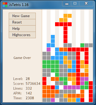 Czarek's personal best 332 lines