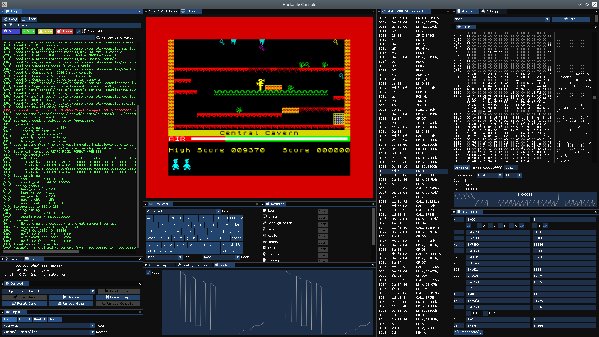 Hackable Console screenshot