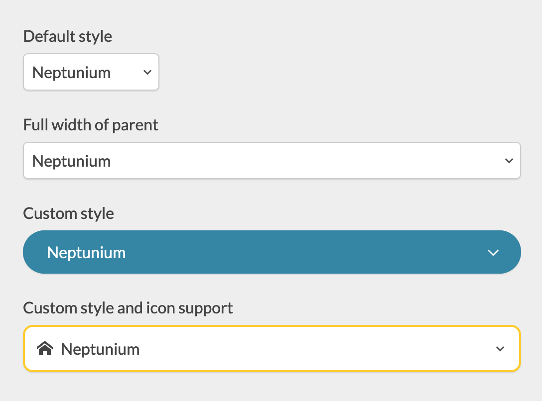 FancySelect examples