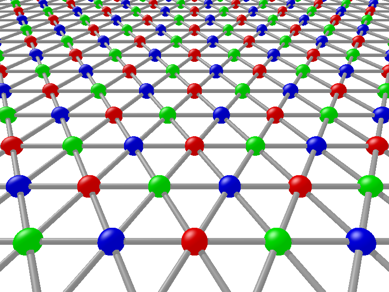 Balls on a triangular lattice