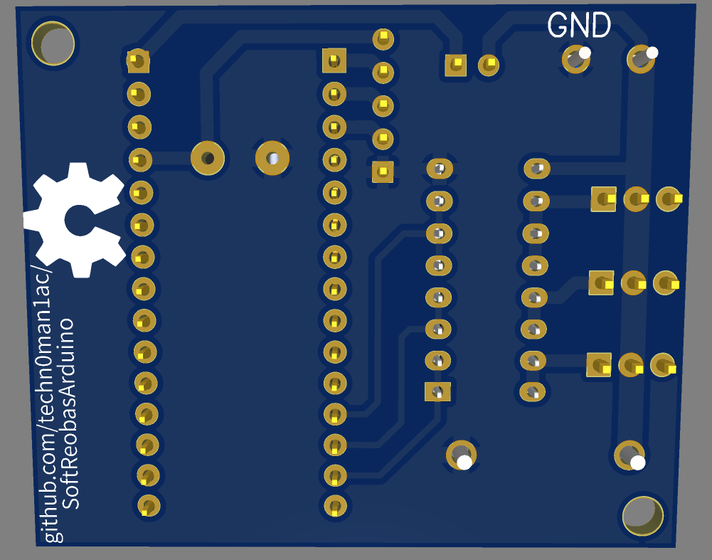 ArduinoNano ULN2003 PCB render1